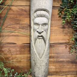 Stone Garden Tree Man Green Straight Beard Hanging Plaque Ornament - thumbnail 2