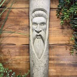 Stone Garden Tree Man Green Straight Beard Hanging Plaque Ornament - thumbnail 4