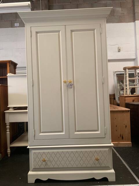 Custom Painted Wardrobe Double Single Painted Bespoke Stencilled - image 1