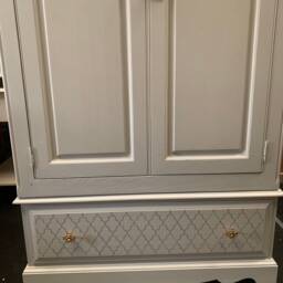 Custom Painted Wardrobe Double Single Painted Bespoke Stencilled - thumbnail 3