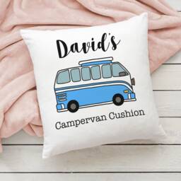 Campervan Cushion Personalised Name His & Hers Custom Cushions For Him Her Camper Van Pillow Scatter Pillows Gift Motorhome - thumbnail 2