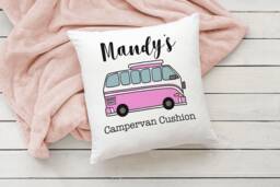 Campervan Cushion Personalised Name His & Hers Custom Cushions For Him Her Camper Van Pillow Scatter Pillows Gift Motorhome - thumbnail 1