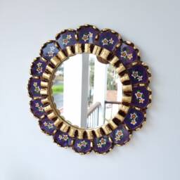 "Peruvian Mirrors ""Harmonious 30cm Purple "