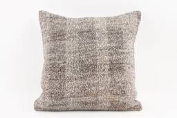 Vintage Turkish Kilim Pillow Cover 18''x18'' Handwoven Wool - thumbnail 1