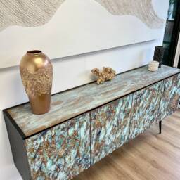 Midcentury Style Sideboard Copper Patina - thumbnail 3