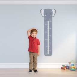 Cute Animals Height Chart Bear Elephant Giraffe Characters Vinyl Wall Stickers Kids Bedroom Decoration Poster Zoo Boys Girls 3 To Choose - thumbnail 3