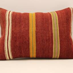 Throw Lumbar Kilim Pillow 14x20 in - 35x50 cm Boho Pillowcover Kilim Cushion Cover Tribal Pillow 4Bef-587 - thumbnail 2
