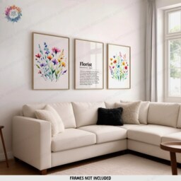 Florist Wall Art Prints - Set Of 3 - Flower Shop Posters Wildflower Decor Print Gift Floral Definition Market Gifts - thumbnail 2