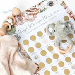 Baby Shower Gift - Pregnancy Mum To Be Planner Checklist Scratch Poster - thumbnail 3