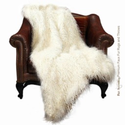 Plush Faux Fur Throw Blanket - Shag Minky Lining, Usa Made - thumbnail 4
