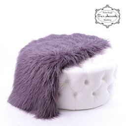 Plush Faux Fur Throw Blanket - Shag Minky Lining, Usa Made - thumbnail 2