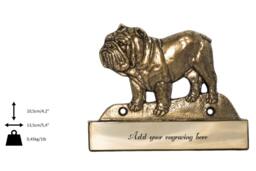 Bulldog, Dog Plaque, Can Be Engraved, Limited Edition, Artdog - thumbnail 1