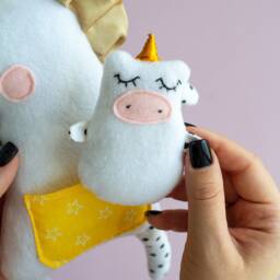 Rainbow Unicorn Toy Stuffed Animal Plush Animals, Baby Shower Gift New Gift, Comforter Gift, Stuffed For Sleep - thumbnail 4