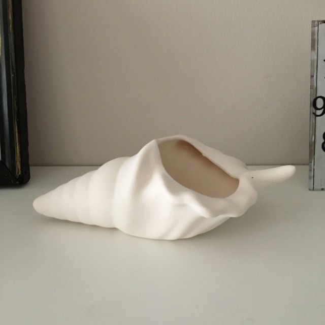 Shell Planter - Ceramic Sea Flower Pot, Ready To Paint, Handmade Indoor Succulent Perfect For Home Decoration & Art Lovers - image 1