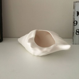 Shell Planter - Ceramic Sea Flower Pot, Ready To Paint, Handmade Indoor Succulent Perfect For Home Decoration & Art Lovers - thumbnail 3