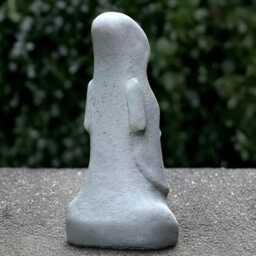 Stone Moai Face Sculpture Concrete Easter Island Statue Large Smiling Decoration Asian Moai Lover Gift Yard Art - thumbnail 4