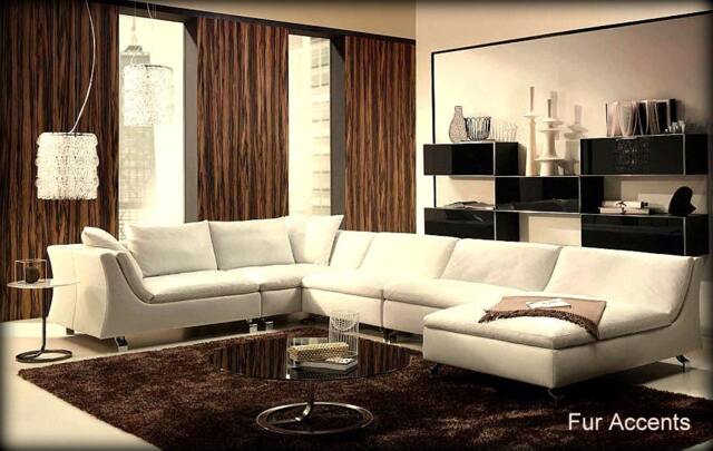 Rectangle Faux Sheepskin Rug, Soft Ultra Suede, Made in Usa - image 1