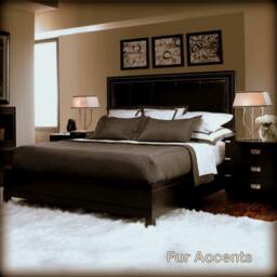 Rectangle Faux Sheepskin Rug, Soft Ultra Suede, Made in Usa - thumbnail 2