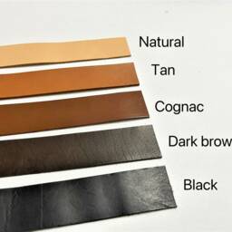 Minimalist Leather Curtain Tieback, Modern Window Decor - thumbnail 4