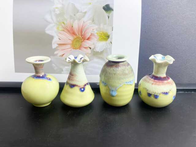 Unique Miniature Vase Desk Decor Gifts For Mom, Cute Mini Mommy Pot Handmade Tiny Pottery, Keepsake Small Flower Gift Her - image 1