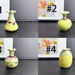 Unique Miniature Vase Desk Decor Gifts For Mom, Cute Mini Mommy Pot Handmade Tiny Pottery, Keepsake Small Flower Gift Her - thumbnail 2