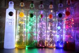 Ciroc Vodka Bottle Lamp- 20 Led Lights - Upcycled Booze Lamp