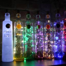 Ciroc Vodka Bottle Lamp- 20 Led Lights - Upcycled Booze Lamp - thumbnail 2