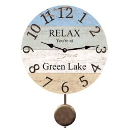 Personalized Relax Lake Clock - Pendulum Clock - thumbnail 1