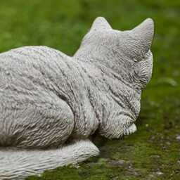 Cute Sleeping Cat Statue For Home & Garden, Memorial Stone, Stone Garden Sculpture, Garden Statue, Outdoor Statues Decor - thumbnail 4