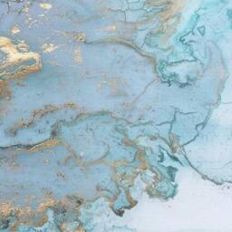 Blue Gold Marble Texture Wallpaper, Modern Abstract Wall Mural - Peel & Stick - thumbnail 3