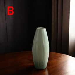Minimalist Ceramic Vase, Modern Home Decor, Elegant Flower Holder, Table Accent, Simple Design, Contemporary Style, Gift Idea - thumbnail 3
