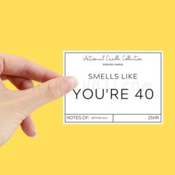 40Th Birthday Candle, Smells Like You Are 40, Funny Gift Ideas, ??? - thumbnail 2