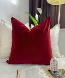 Velvet Burgundy Cushion Cover Scatter Wine Red Home Decor Throw Pillow Covers - All Sizes