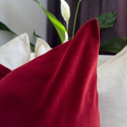 Velvet Burgundy Cushion Cover Scatter Wine Red Home Decor Throw Pillow Covers - All Sizes - thumbnail 2