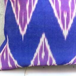 Handwoven Silk Ikat Pillow Cover, Modern Accent Throw - 16x16 - thumbnail 3