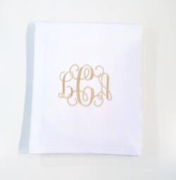 Personalized Beach Towel Embroidered With Your Monogram. 100% Cotton Terry Velour Towel