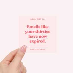 Forty Candle - Funny 40Th Birthday Gift Smells Like Your Thirties Have Now Expired Label - thumbnail 2