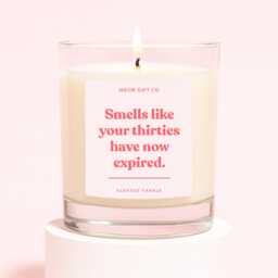 Forty Candle - Funny 40Th Birthday Gift Smells Like Your Thirties Have Now Expired Label - thumbnail 1