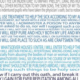 Modern Hippocratic Oath Print - Doctor Perfect Gift Medical School Graduation Custom Poster Personalized Art - thumbnail 2