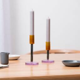 Glass Candlestick - Tall - thumbnail 4