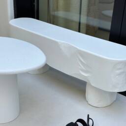 Flintstone's Foot Bench - Seat Chair Ottoman Coffee Table - thumbnail 4