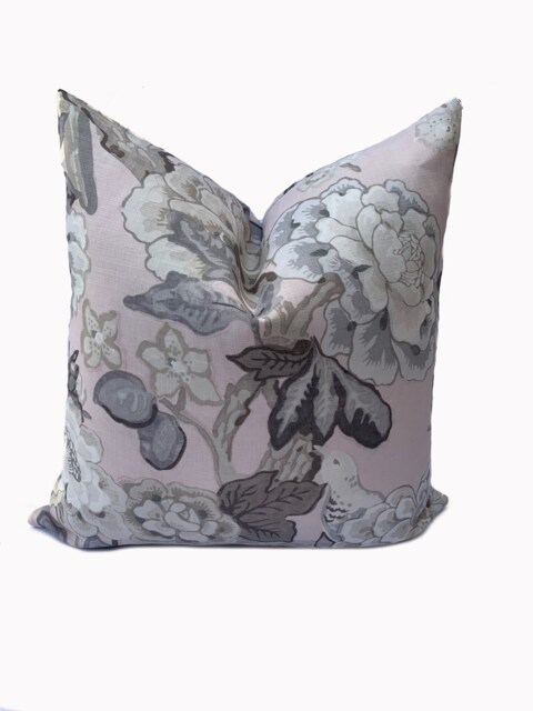 Schumacher Bermuda Blossom Blush Mary Mcdonald Cushion Cover Pillow Double Sided - image 1