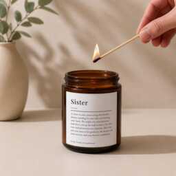 Sister Candle Gift - Birthday For Soy Meaningful Present - thumbnail 2