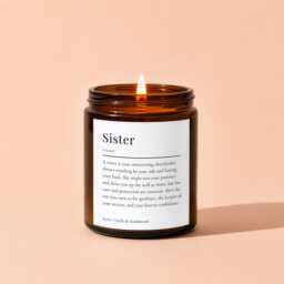 Sister Candle Gift - Birthday For Soy Meaningful Present - thumbnail 1