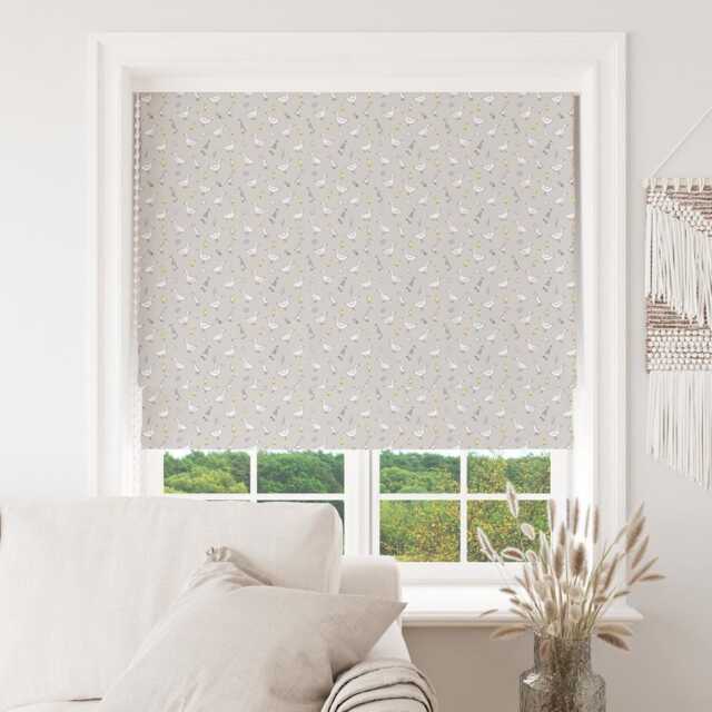 Custom Roman Blind - Emma Lawrence Duck Goose Linen , Made To Measure Window Treatment - image 1