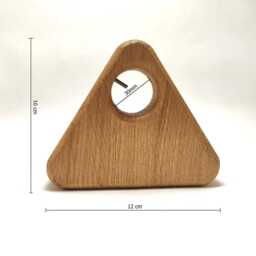 Solid Oak Wooden Curtain Rod Brackets - Handmade Scandinavian Wall Mount Hardware - thumbnail 3