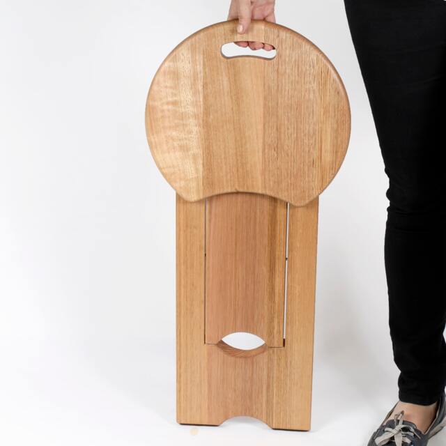 Folding Stool Or Side Table Musician Artist Unique Design. . Folds Flat. 450mm High. Now Includes Wall Mount Hook - image 1