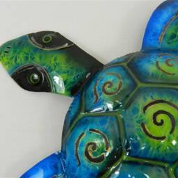 Turtle Wall Art - Metal Sea Life Ornament - thumbnail 2