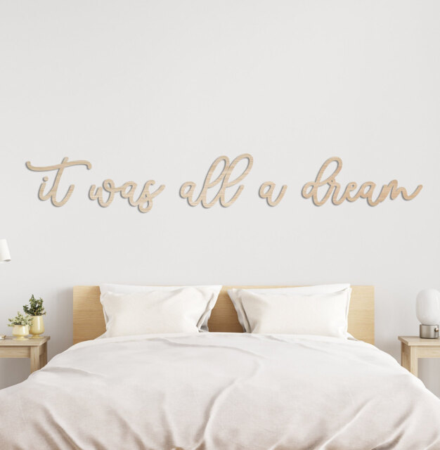 "Bedroom Print Wall Plaque " - image 1