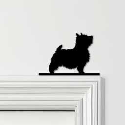 Door Topper Cairn Terrier Dog Various Colours Top Of Decorative Sign - Novelty Wall Decor, Frame Art, Art - thumbnail 1